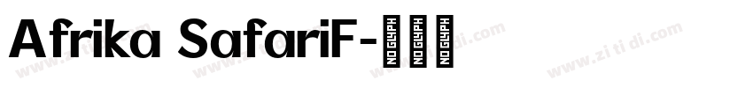 Afrika SafariF字体转换